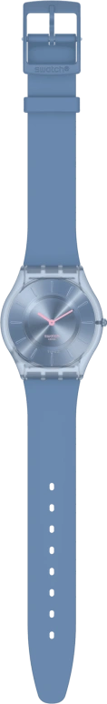 Swatch,SKIN 34mm,34mm,Bioceramic,Blue,Open,SS08N100