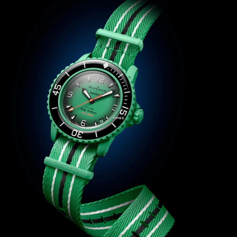 Swatch,BIOCERAMIC 42.30mm,42.30mm,Bioceramic,Green,Black,Automatic,Day,Glass,SO35I100C