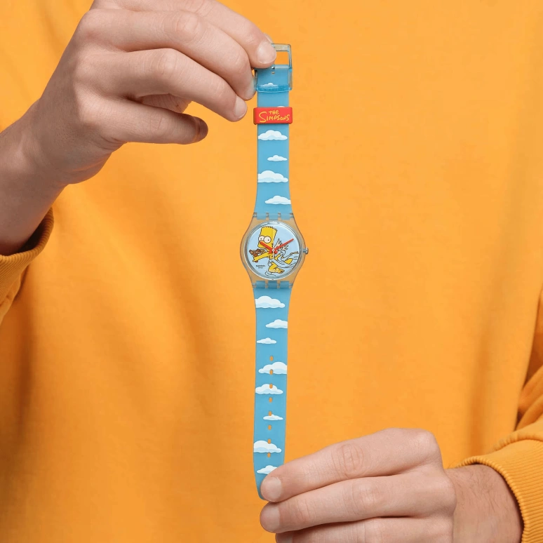 Swatch,Originals 34mm,34mm,Bio-sourced,Blue,Quartz,Round,SO28Z115