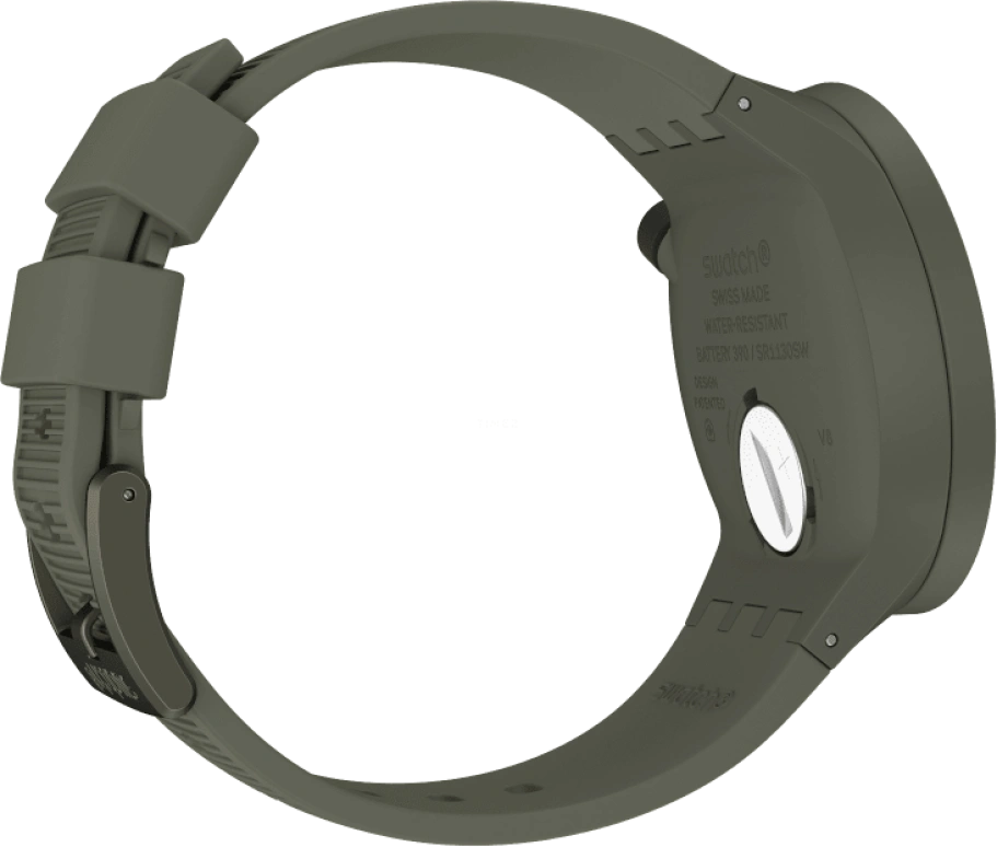 Swatch,THE BOLD 47mm,47mm,Plastic,Green,Sapphire,Crystal Glass,SO27M105