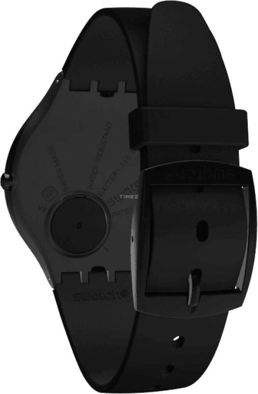 Swatch,SKIN 40mm,40mm,Plastic,Black,Quartz,SVUB103