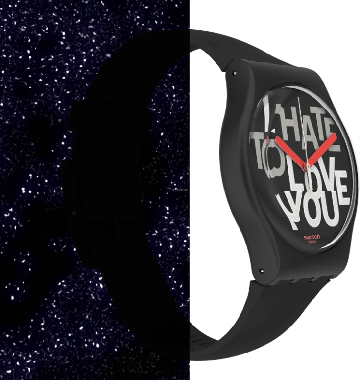 Swatch,Originals 41mm,41mm,Plastic,Black,Closed,SUOB185
