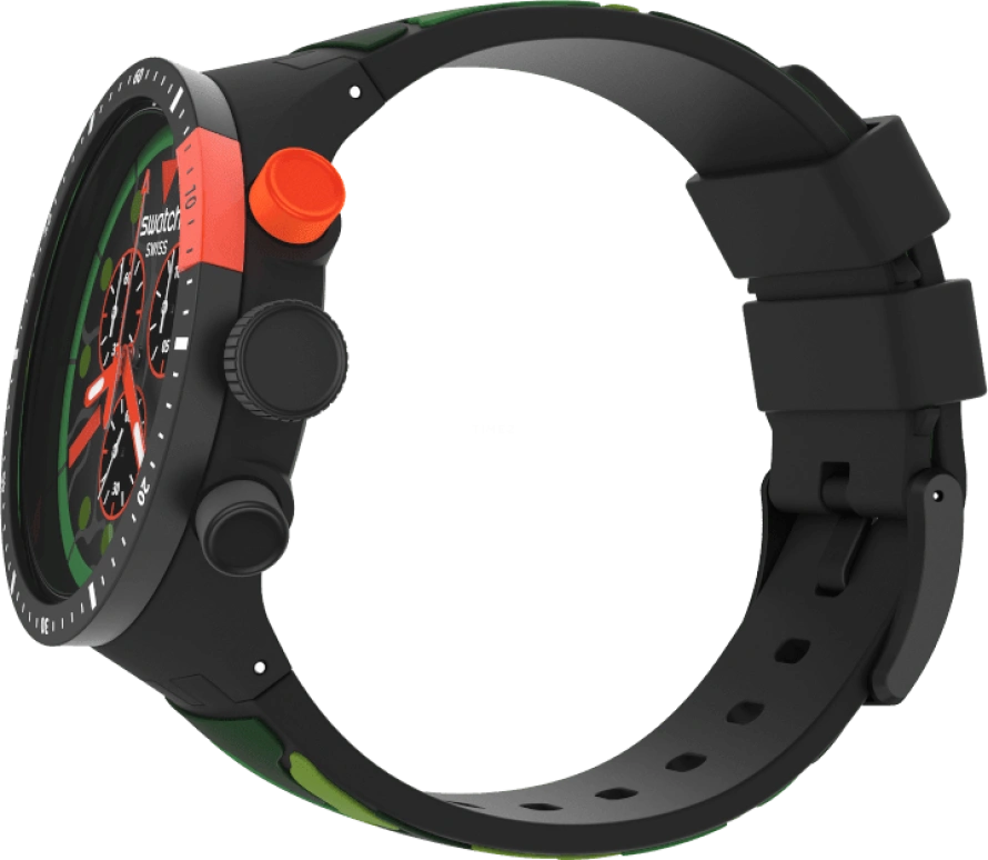 Swatch,THE BOLD 47mm,47mm,Plastic,Black,SB02B409