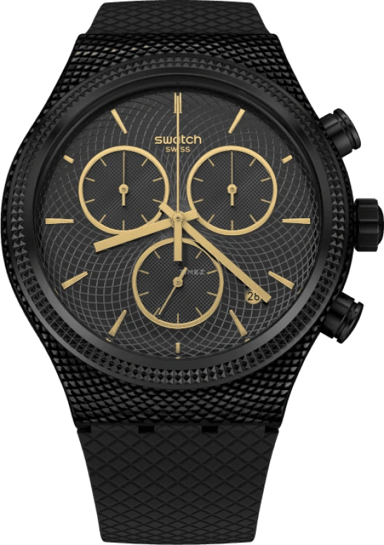Swatch,IRONY 43x49mm,43x49mm,Black,YVB408