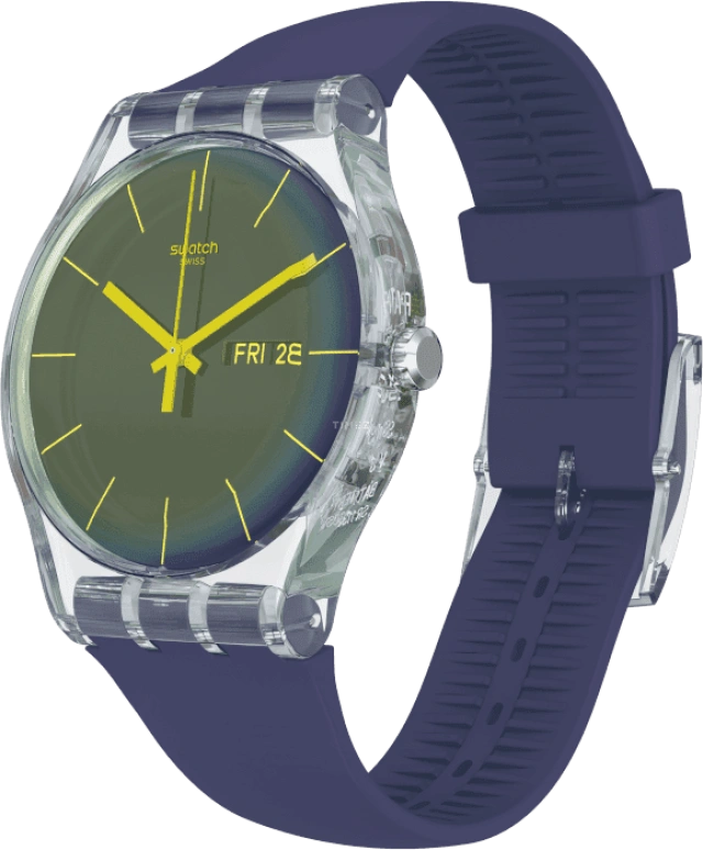Swatch,Originals 41mm,41mm,Plastic,Purple,SUOK712