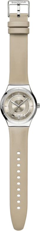 Swatch,IRONY 42mm,42mm,Stainless Steel,Cream,Automatic,90hours,In-house Caliber,YIS434