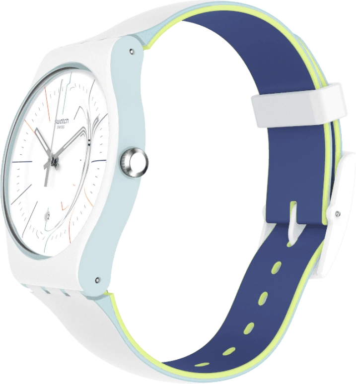 Swatch,Originals 41mm,41mm,Plastic,White,SUOS404