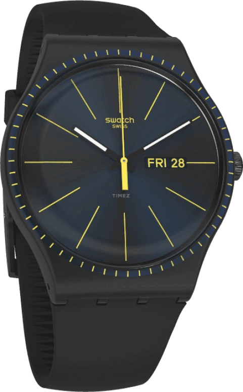 Swatch,Originals 41x47.40mm,41x47.40mm,Plastic,Black,SUOB731