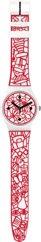 Swatch,Originals 41mm,41mm,Plastic,White,Closed,SUOZ259C
