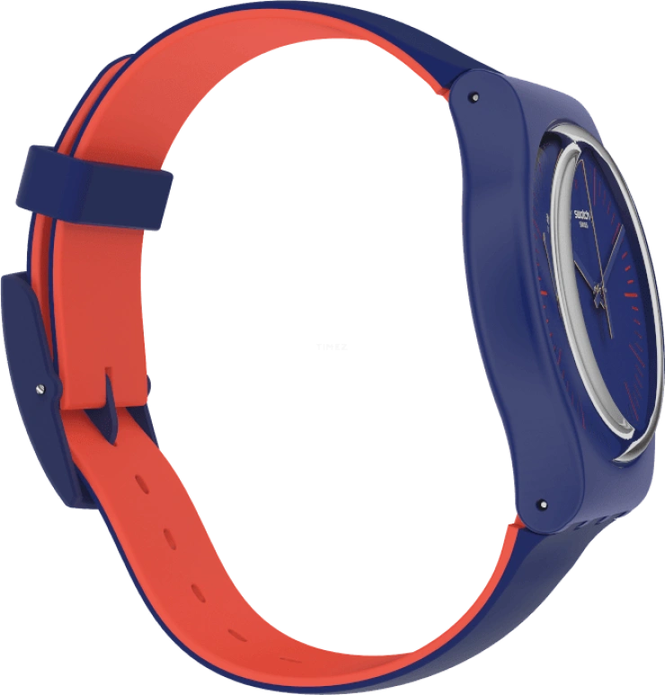 Swatch,Originals 41mm,41mm,Plastic,Blue,Sapphire,Crystal Glass,SUON146
