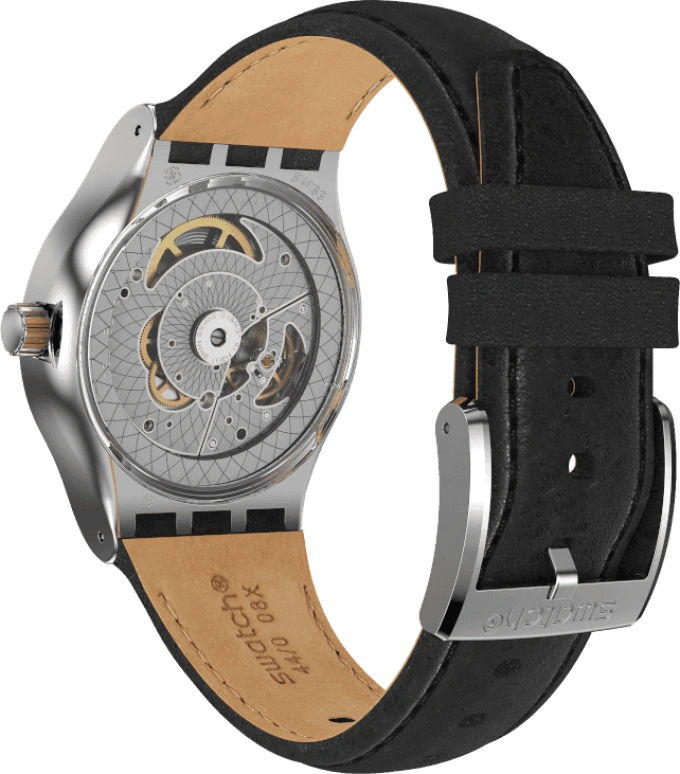 Swatch,IRONY 42mm,42mm,Black,Open,SY23S400