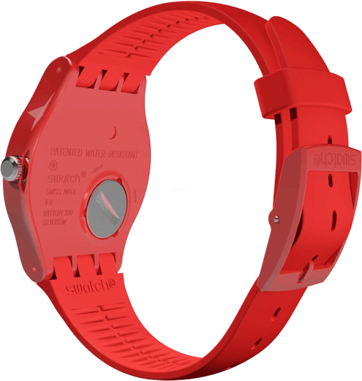Swatch,Originals 41mm,41mm,Plastic,Red,SUOR106