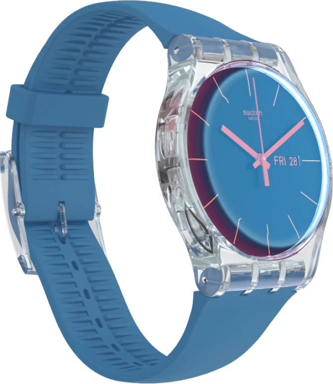 Swatch,Originals 41mm,41mm,Plastic,Blue,SUOK711