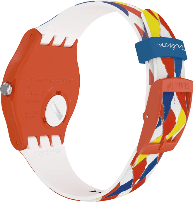 Swatch,Originals 41mm,41mm,Plastic,White,Sapphire,Crystal Glass,SUOZ312S