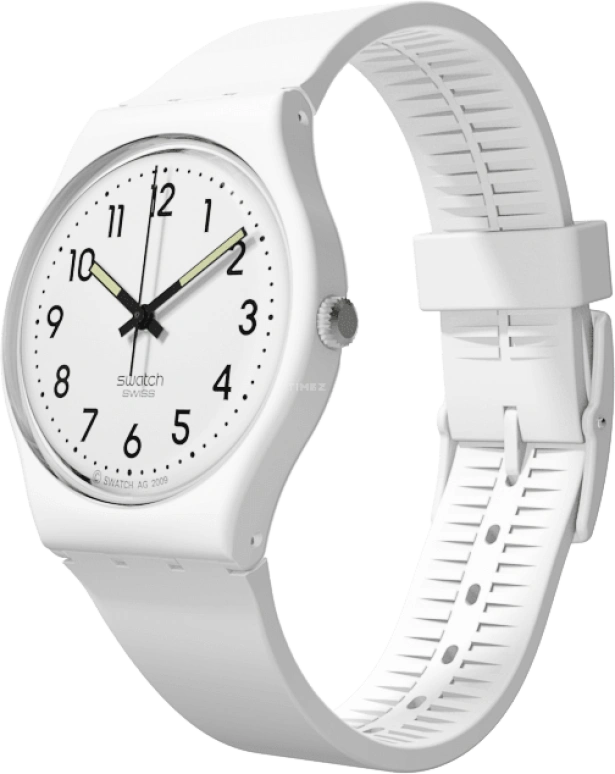 Swatch,Originals 34mm,34mm,Plastic,White,Quartz,Round,GW151O