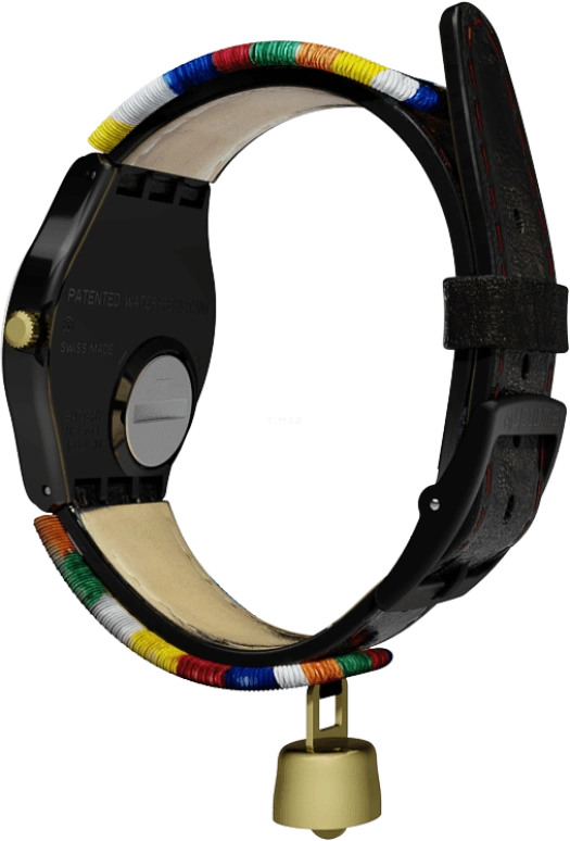 Swatch,Originals 34mm,34mm,Plastic,Black,GB285