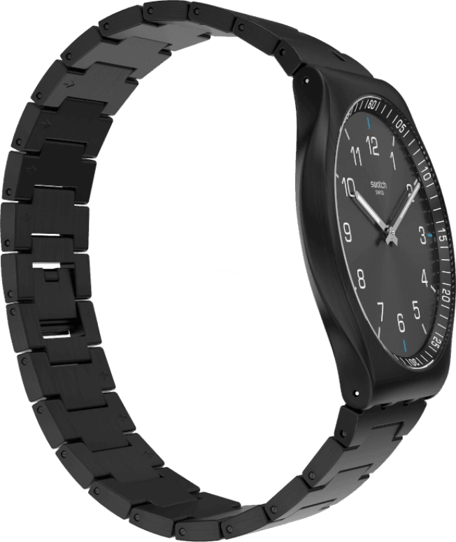 Swatch,SKIN ,Stainless Steel,Black,SS07B100G