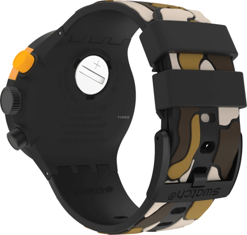 Swatch,THE BOLD 47mm,47mm,Plastic,Black,SB02B410