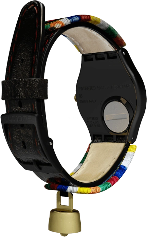 Swatch,Originals 34mm,34mm,Plastic,Black,GB285