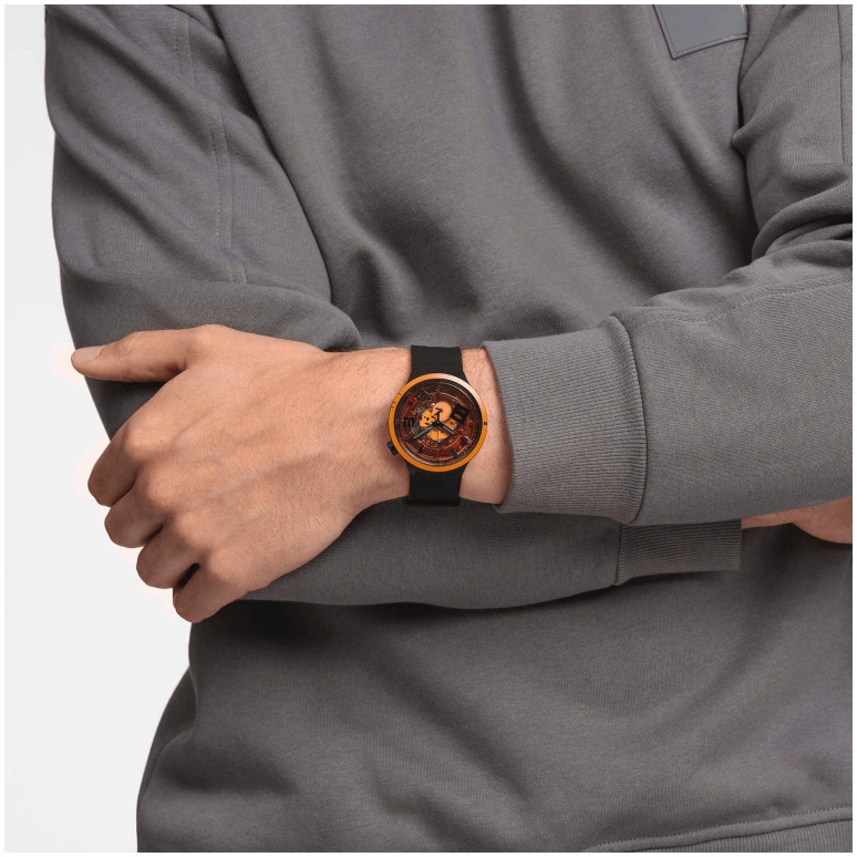 Swatch,Other 47mm,47mm,Sapphire,Crystal Glass,SB01B127