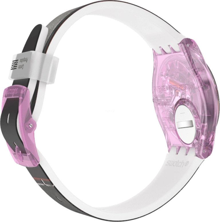 Swatch,Originals 34mm,34mm,Plastic,Multi-Color,Quartz,Sapphire,Crystal Glass,Round,GZ356