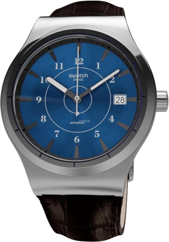Swatch,Sistem 51 42mm,42mm,Stainless Steel,Blue,Automatic,Day,90hours,YIS404