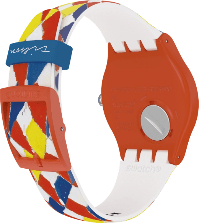 Swatch,Originals 41mm,41mm,Plastic,White,Sapphire,Crystal Glass,SUOZ312S