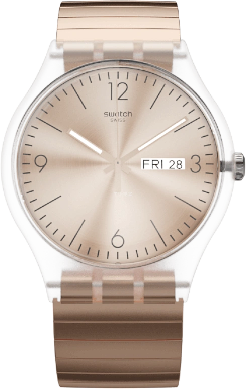 Swatch,Originals 41mm,41mm,Plastic,Gold,SUOK707
