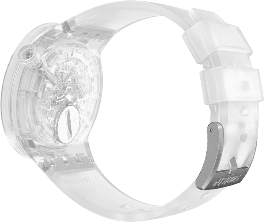 Swatch,THE BOLD 47mm,47mm,Plastic,Transparent,SO27E100