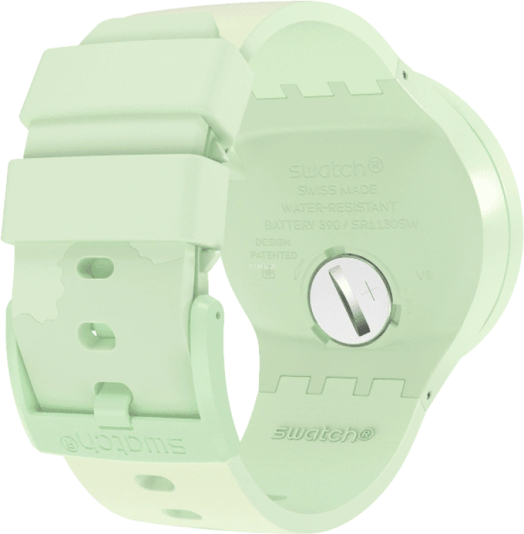 Swatch,THE BOLD 47mm,47mm,Bioceramic,Ceramic,Green,Quartz,Sapphire,Crystal Glass,Round,SB03G100