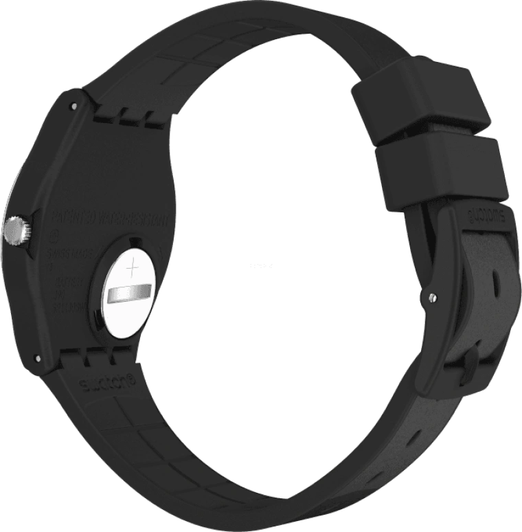 Swatch,Originals 34mm,34mm,Plastic,Black,GB326