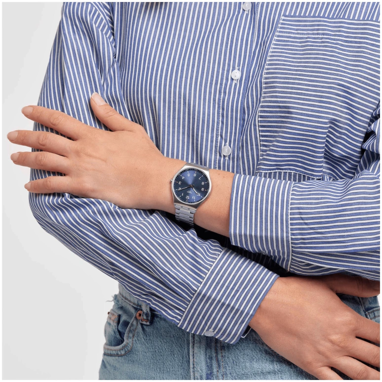 Swatch,SKIN ,Stainless Steel,Blue,SS07S106G