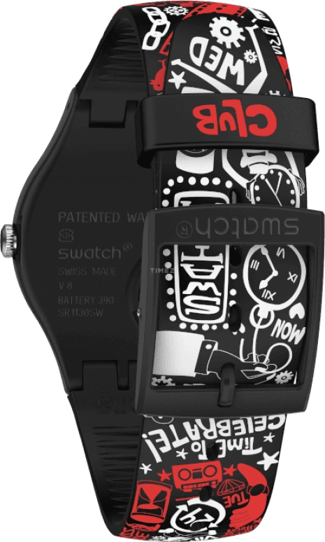 Swatch,Originals 41mm,41mm,Plastic,Black,SUOZ322