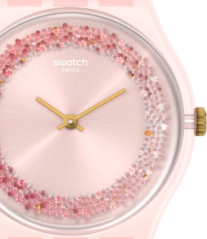Swatch,Originals 34mm,34mm,Plastic,Pink,GP164