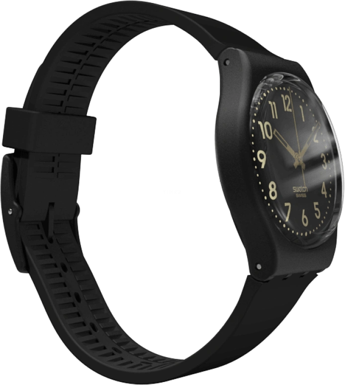 Swatch,Originals 34mm,34mm,Plastic,Black,Quartz,Round,GB274