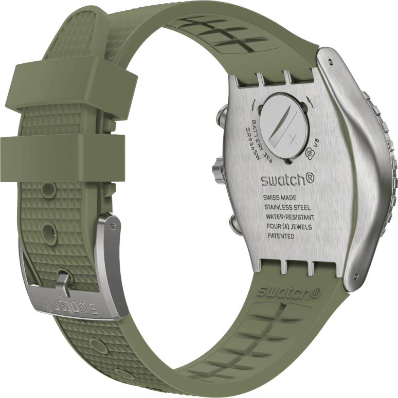 Swatch,IRONY 43mm,43mm,Stainless Steel,Green,YVS488