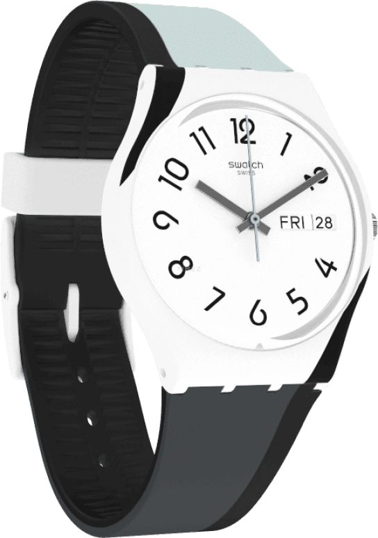 Swatch,Originals 34mm,34mm,Plastic,White,GW711