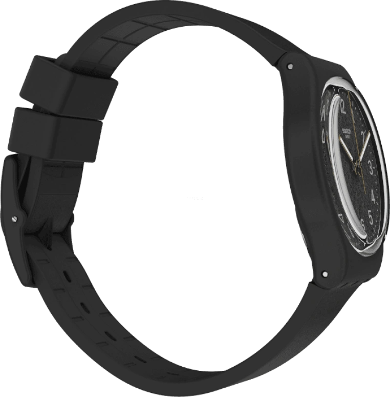 Swatch,Originals 34mm,34mm,Plastic,Black,GB326