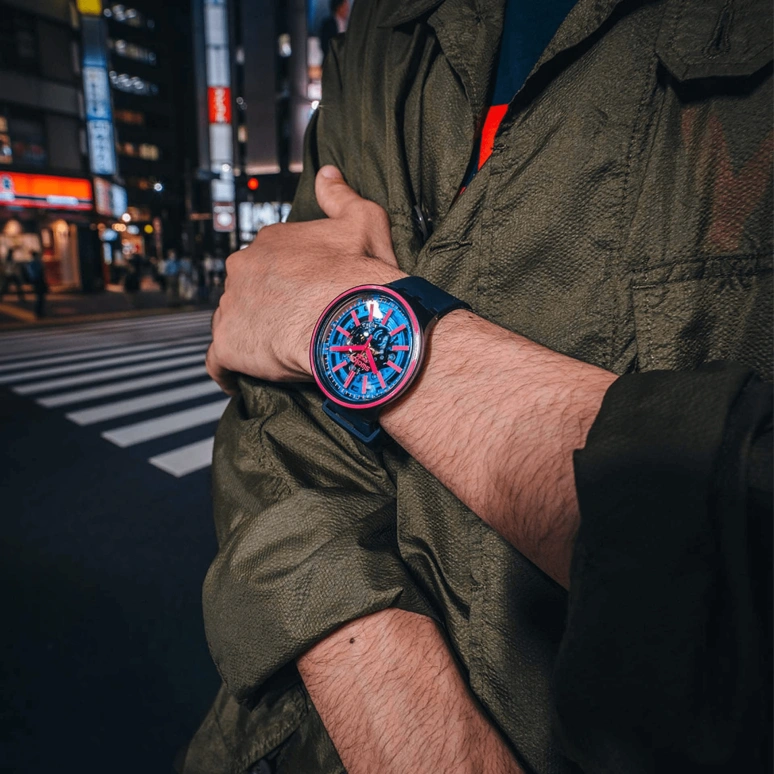Swatch,THE BOLD 47mm,47mm,Plastic,Blue,SO27B111