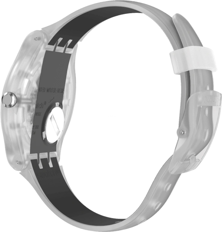 Swatch,Originals 41mm,41mm,Plastic,Skeleton,Quartz,Round,Transparent,SUOK157