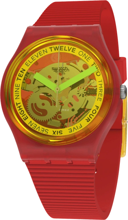 Swatch,Originals 34mm,34mm,Plastic,Open,GR185
