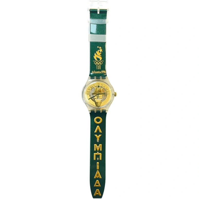 Swatch,Other 37mm,37mm,Plastic,Gold,Skeleton,Automatic,Sapphire,Crystal Glass,Tonneau,SAZ104