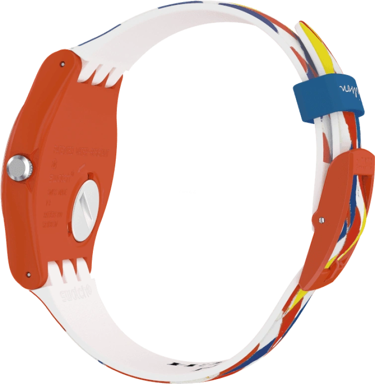 Swatch,Originals 41mm,41mm,Plastic,White,Sapphire,Crystal Glass,SUOZ312S