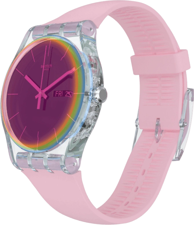 Swatch,Originals 41mm,41mm,Plastic,Pink Red,Red,SUOK710