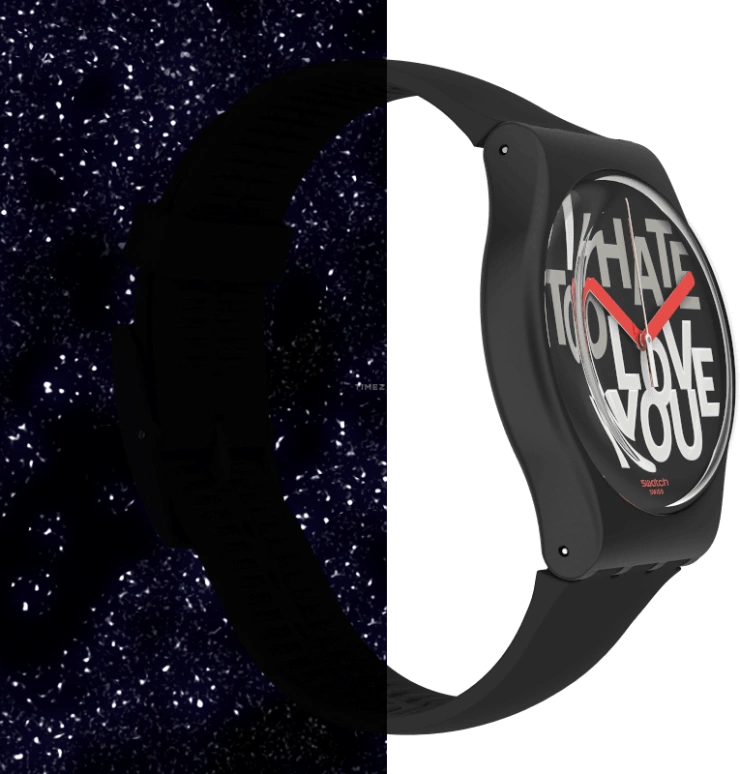 Swatch,Originals 41mm,41mm,Plastic,Black,Closed,SUOB185