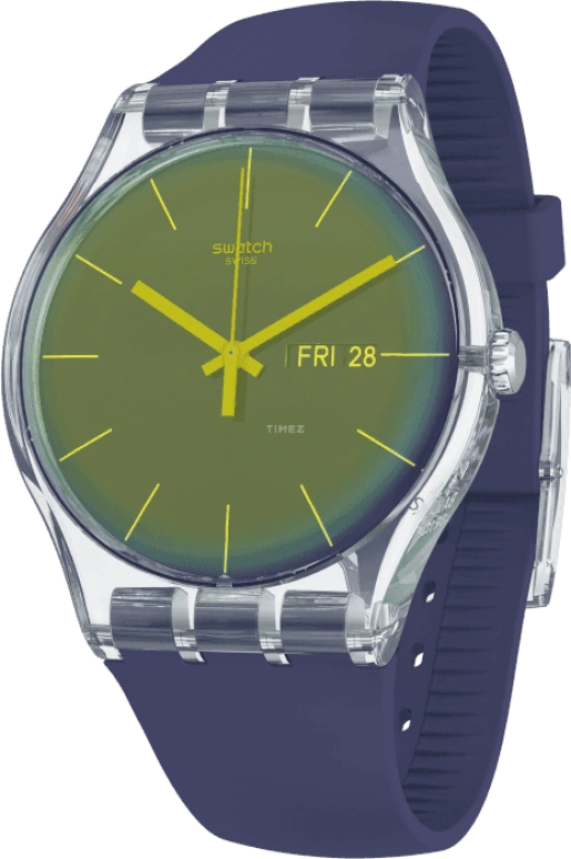 Swatch,Originals 41mm,41mm,Plastic,Purple,SUOK712
