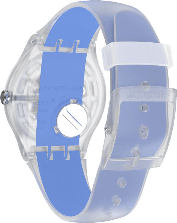 Swatch,Originals 41mm,41mm,Plastic,Skeleton,Quartz,Round,Transparent,SUOK156