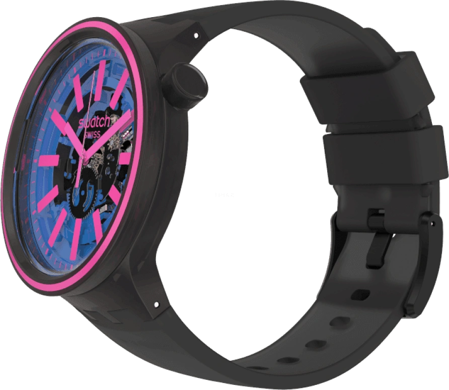 Swatch,THE BOLD 47mm,47mm,Plastic,Blue,SO27B111