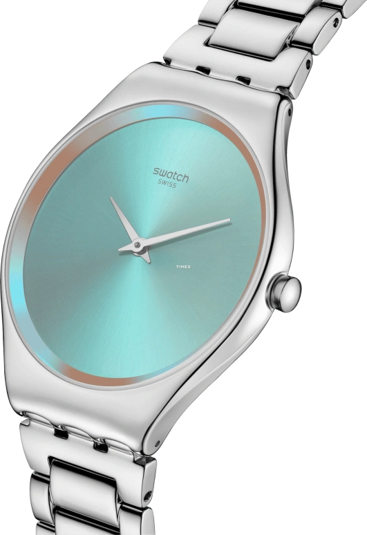 Swatch,Swatch Essentials 38mm,38mm,Stainless Steel,Grey,Quartz,Sapphire,Crystal Glass,Tonneau,SYXS155G
