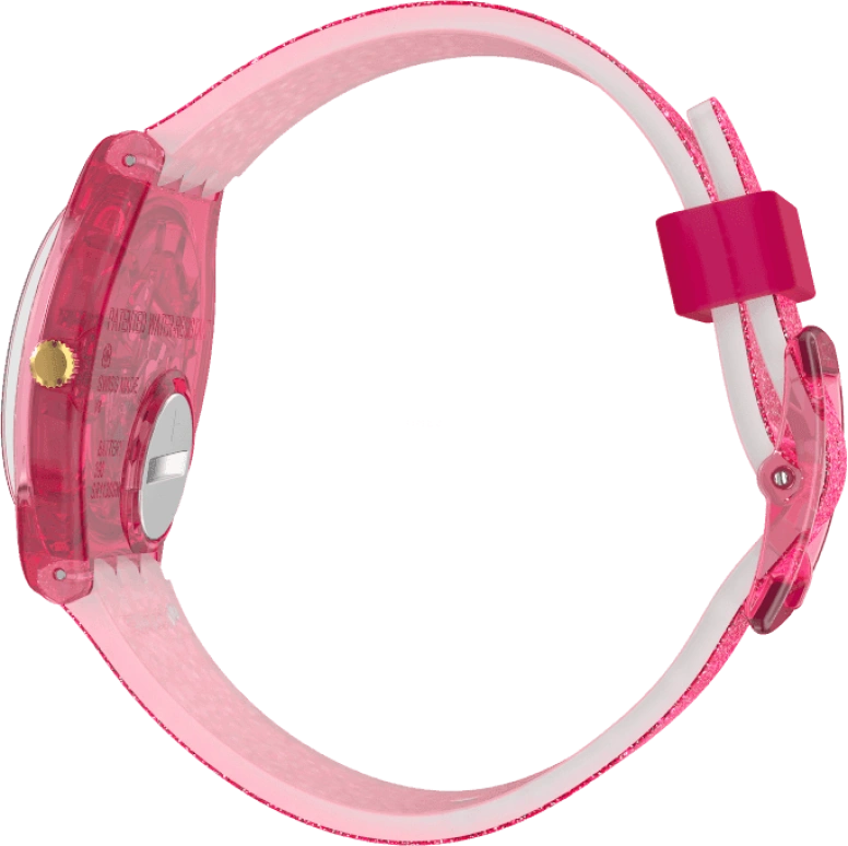Swatch,Originals 34mm,34mm,Plastic,Pink,Sapphire,Crystal Glass,GP169